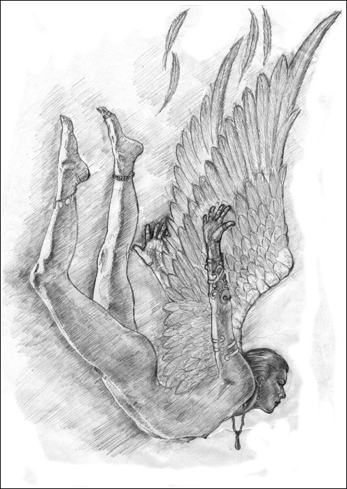 Fallen Angel working sketch