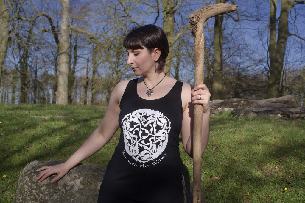 Heidi wearing one of the new Celtic T-Shirts